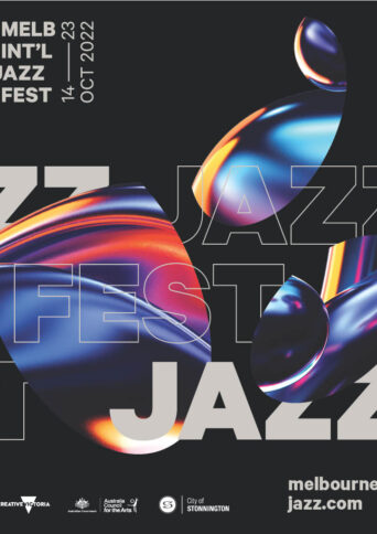 Black poster with the title jazz
