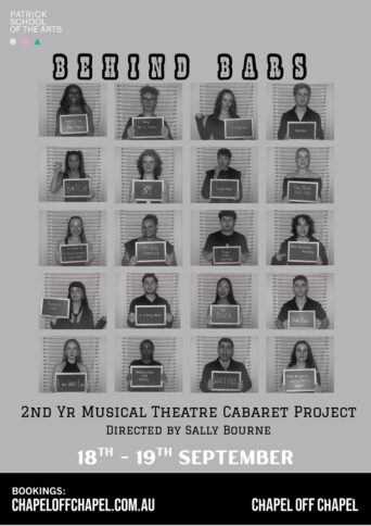 A black and white series of mug shots of each performer